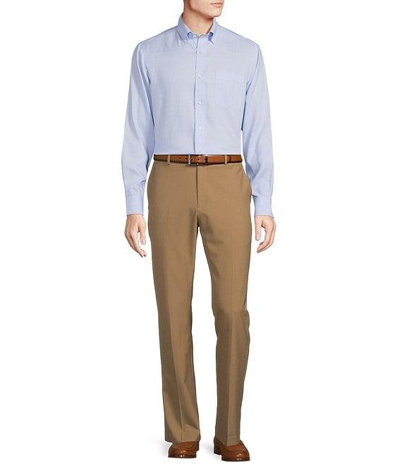 Daniel Cremieux Signature Label Non-Iron Windowpane Long Sleeve Woven Shirt Product Image