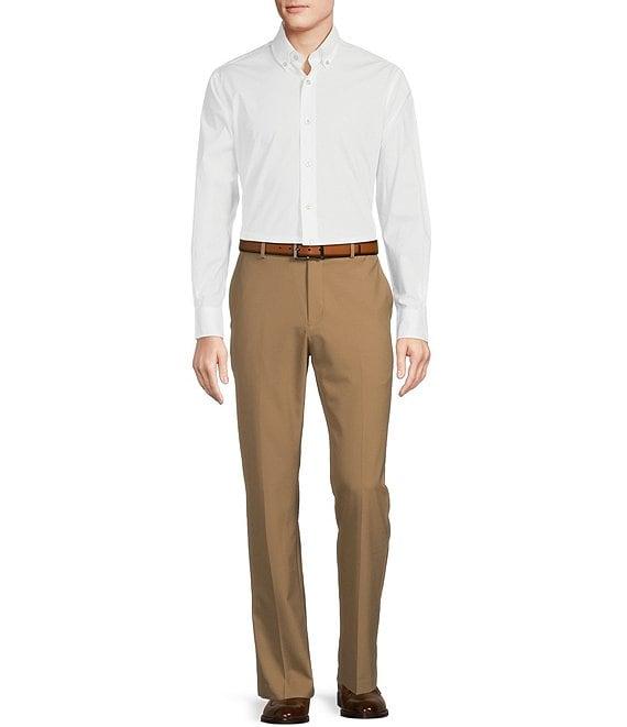 Daniel Cremieux Signature Label Stretch Flat Front Dress Pants Product Image