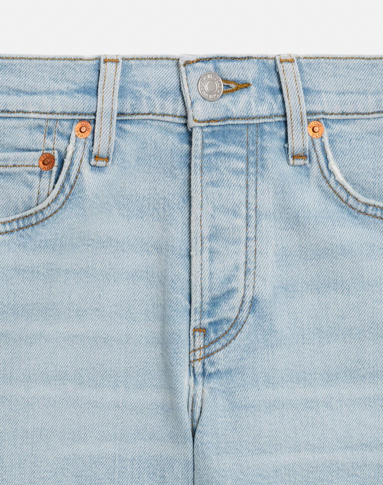 Comfort Stretch Mid Rise Wide Leg Crop - Ola Indigo Product Image