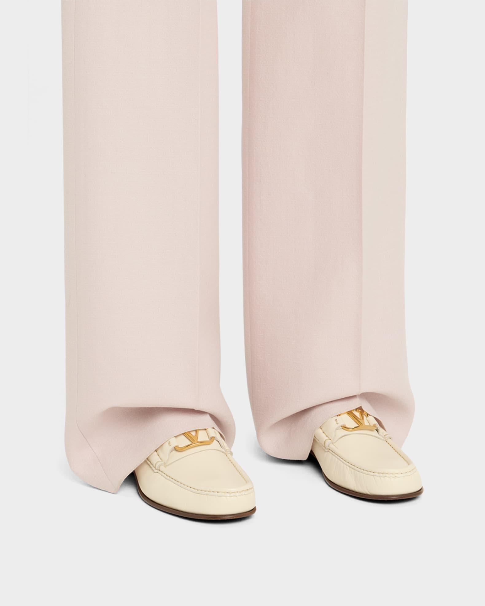 VLogo Leather Medallion Loafers Product Image