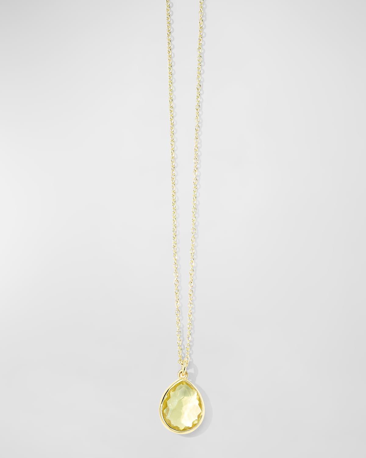 Womens Rock Candy 18K Yellow Gold & Citrine Pendant Necklace Product Image