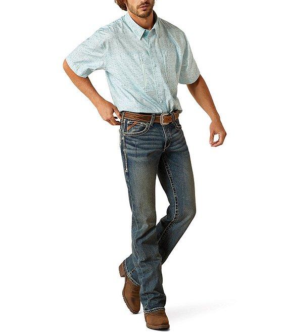 Ariat VentTEK Classic Fit Allover Pattern Short Sleeve Woven Shirt Product Image