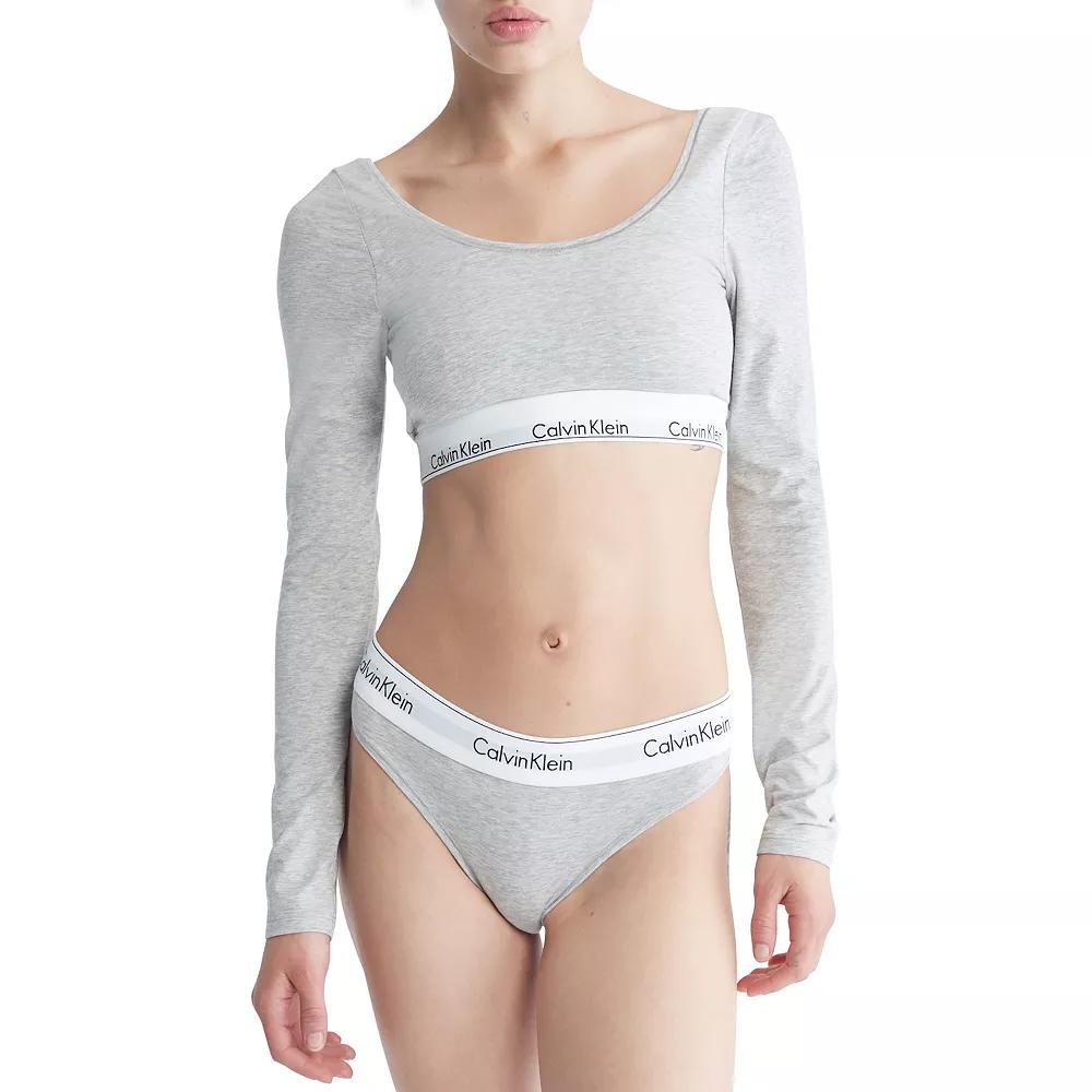 Calvin Klein Modern Cotton Unlined Long Sleeve Bralette QF7010, Women's,  Product Image