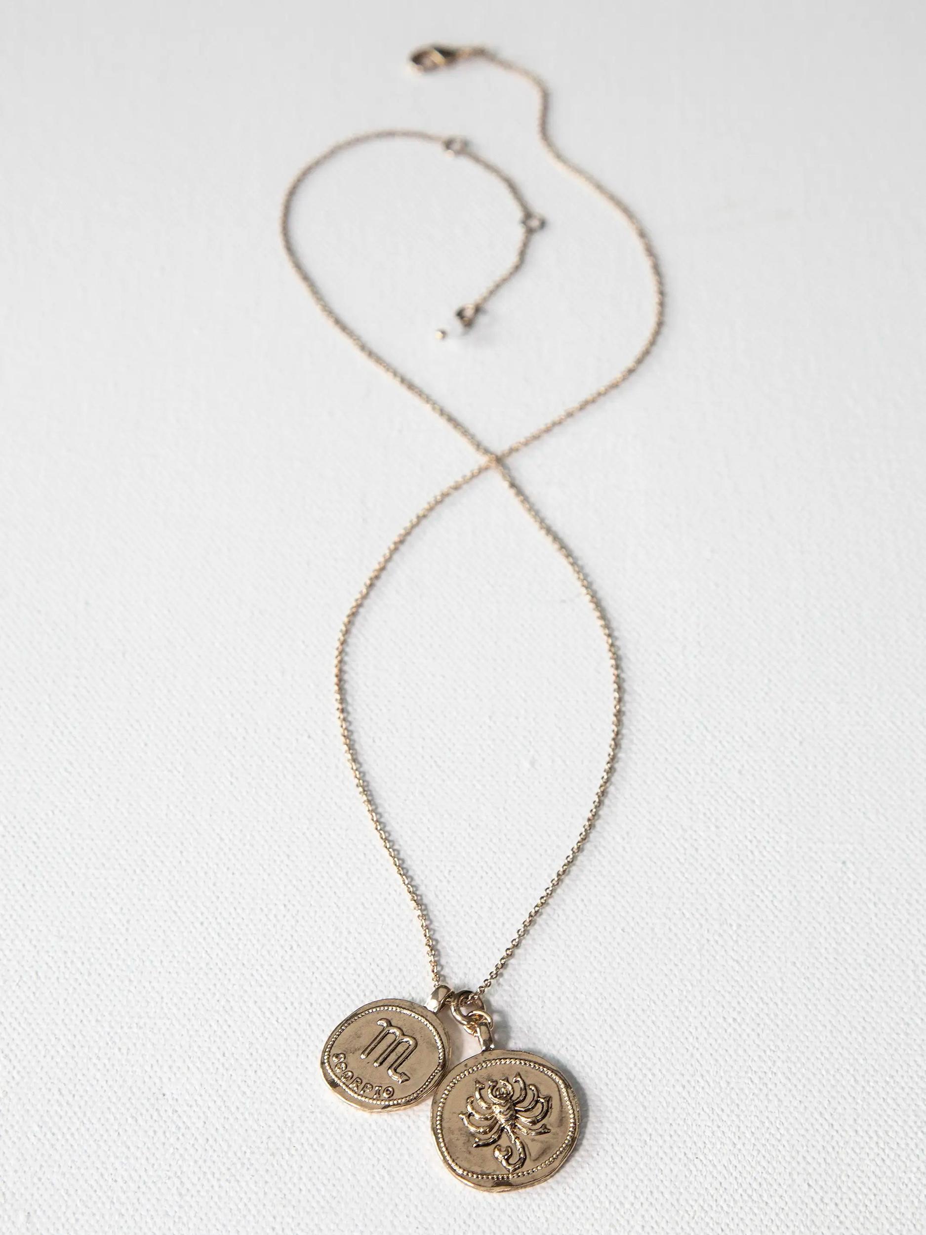 Zodiac Coin Necklace - Aries Product Image