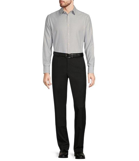 Murano Big & Tall Slim Fit Geometric Dobby Long Sleeve Woven Shirt Product Image