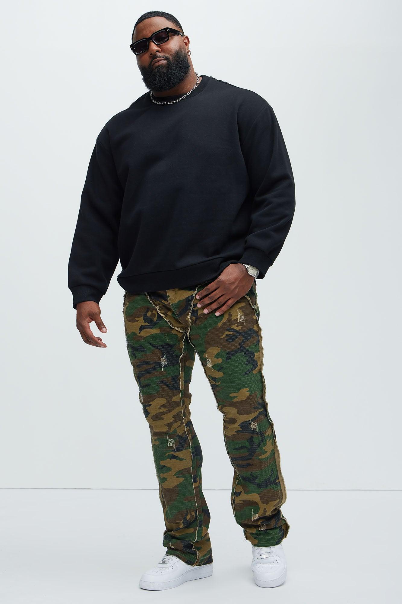 Wait For It Slim Flare Pants - Camouflage Product Image