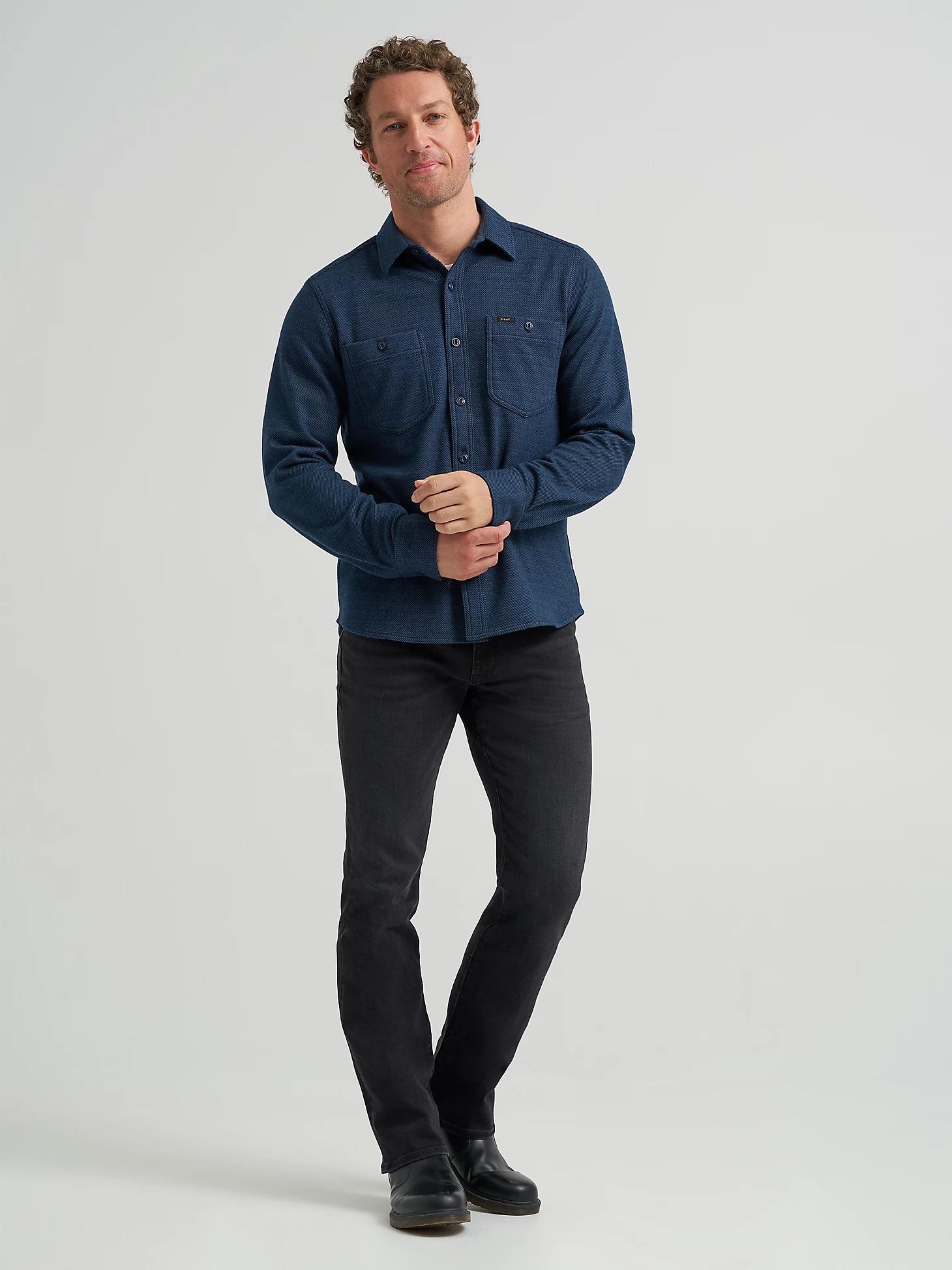 Men's Brushed Knit Shop Shirt | Men's Tops & Tees | Lee® Product Image