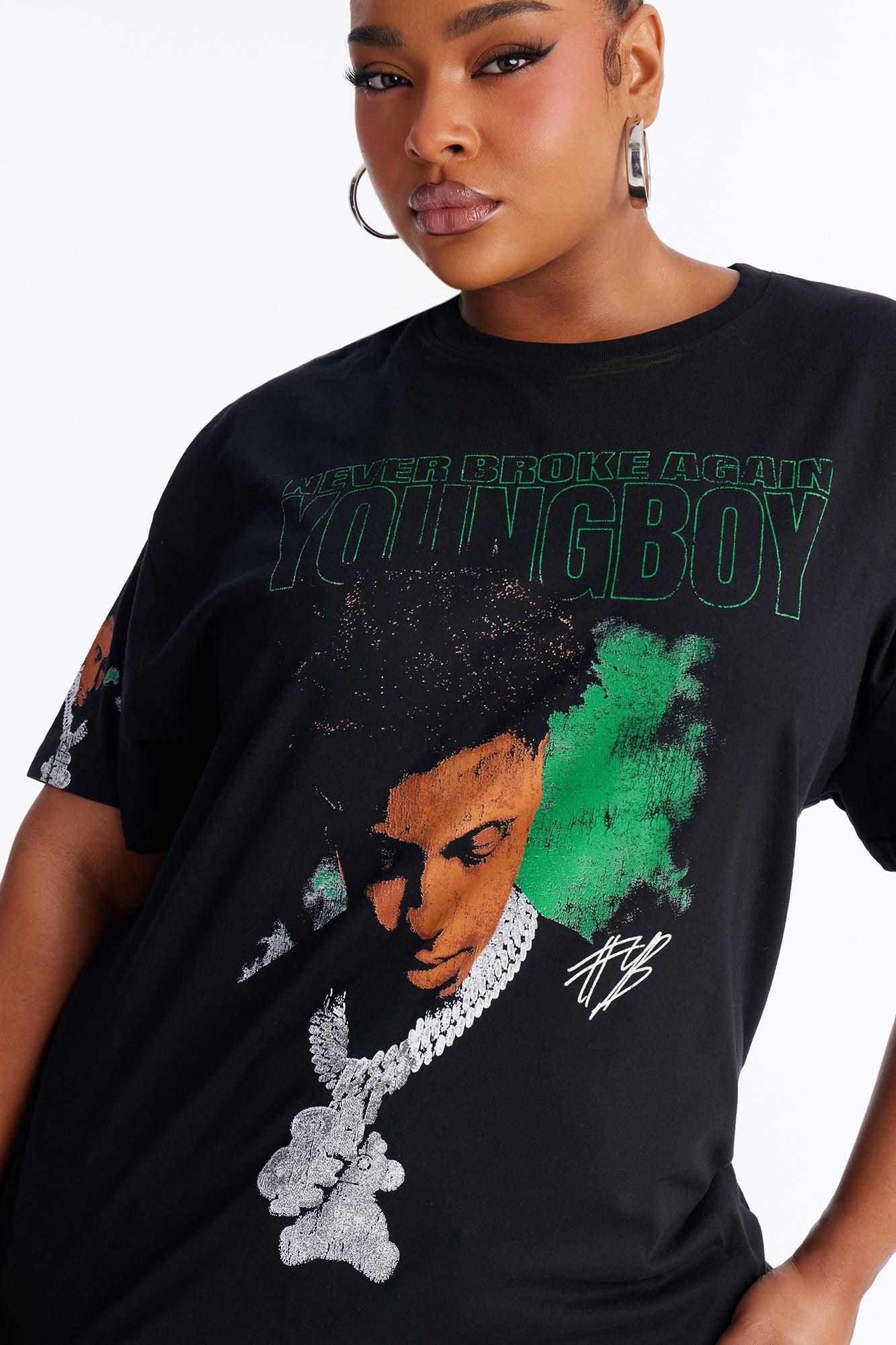 NBA Youngboy Big Chain Tee - Black Female Product Image