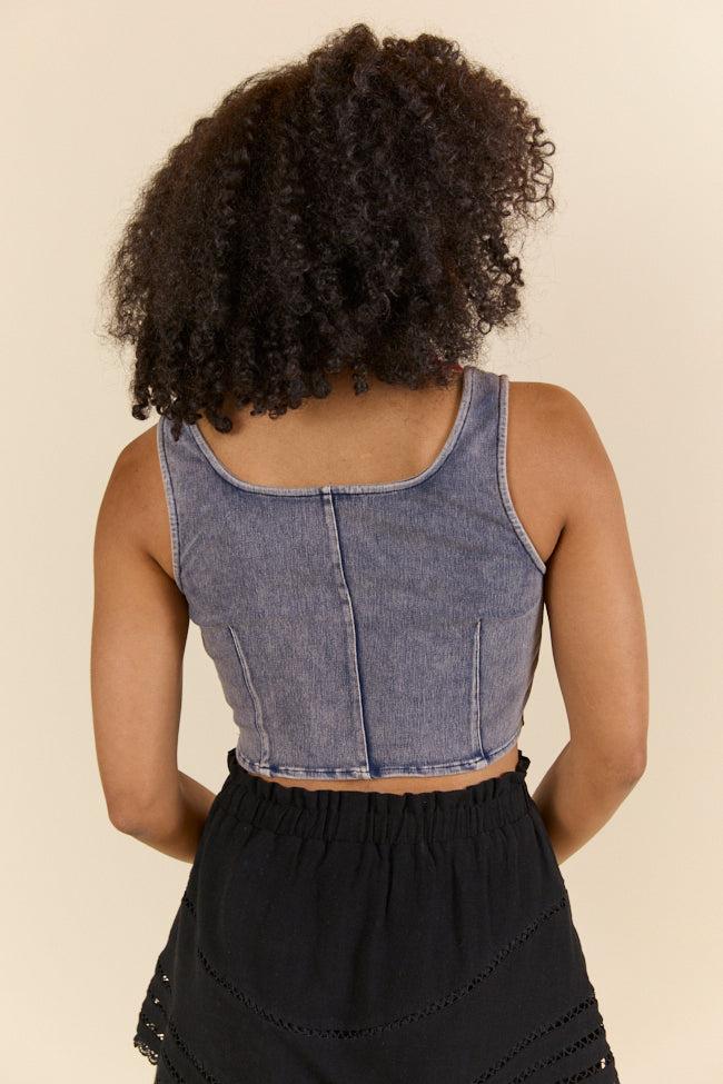 Dallas Daydreams Denim Corset FINAL SALE Product Image