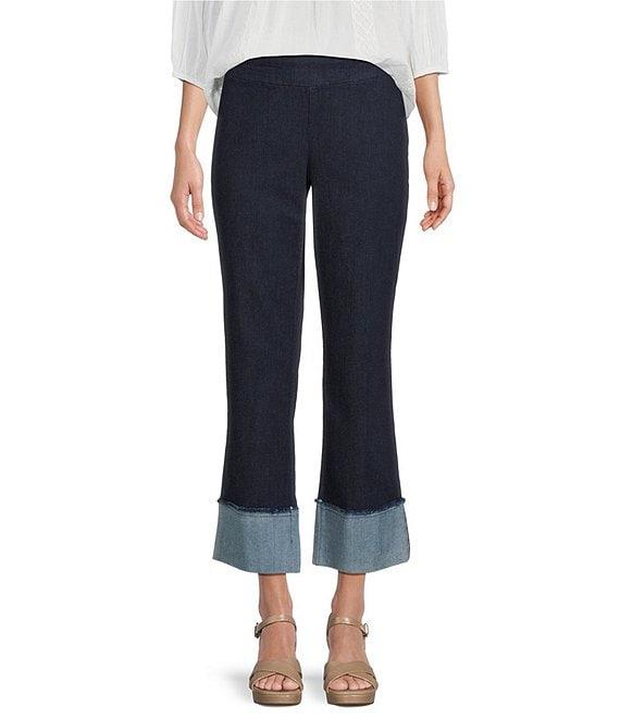 Intro Valerie Wide Cuff Pull-On Denim Pants Product Image