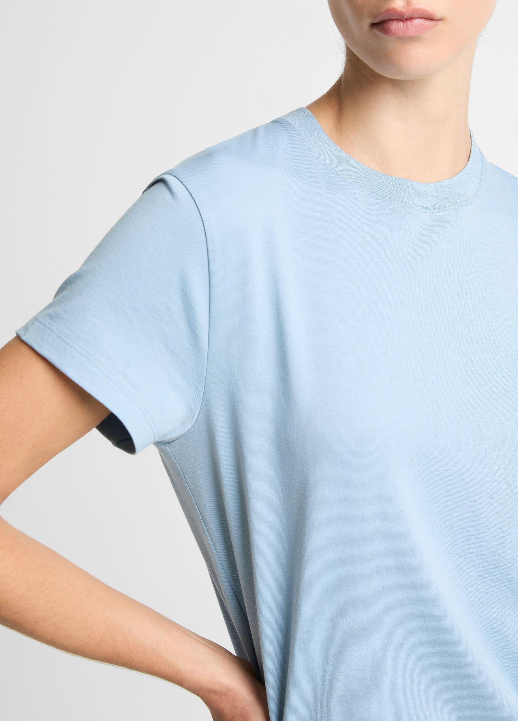 Pima Cotton Crew Neck T-Shirt Product Image
