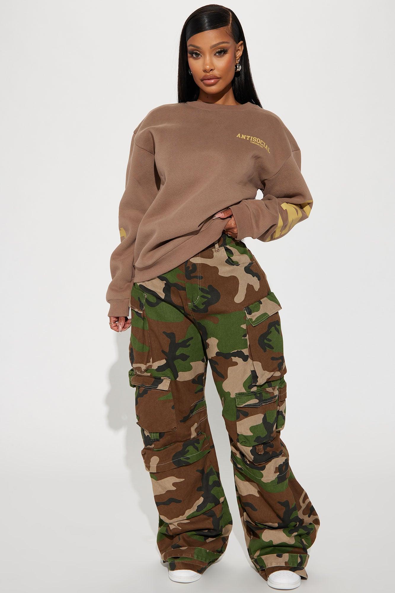 Antisocial Tendencies Sweatshirt - Mocha Product Image