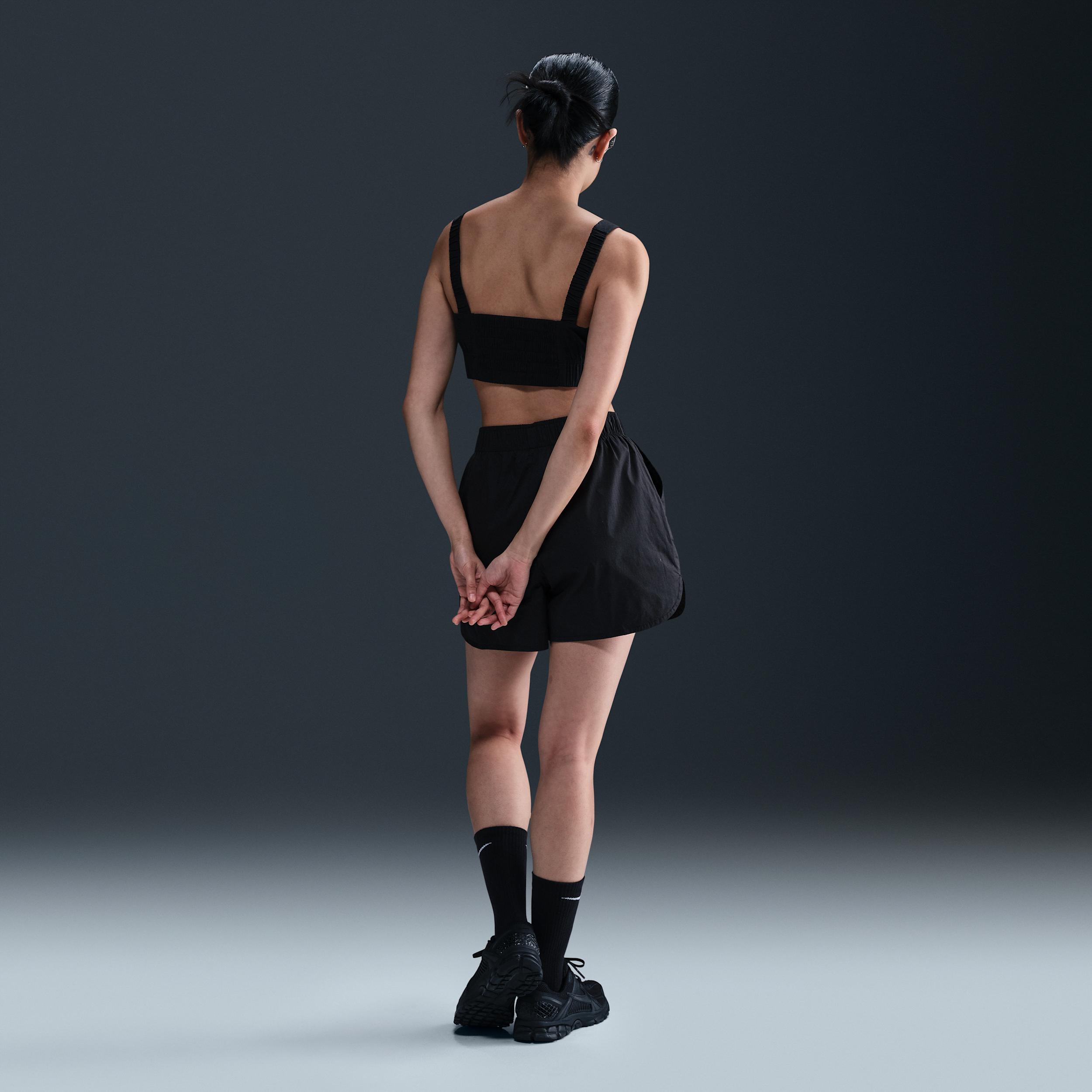 Womens Nike Sportswear Chill Poplin Slim Cropped Tank Top | HM6973-010 Product Image