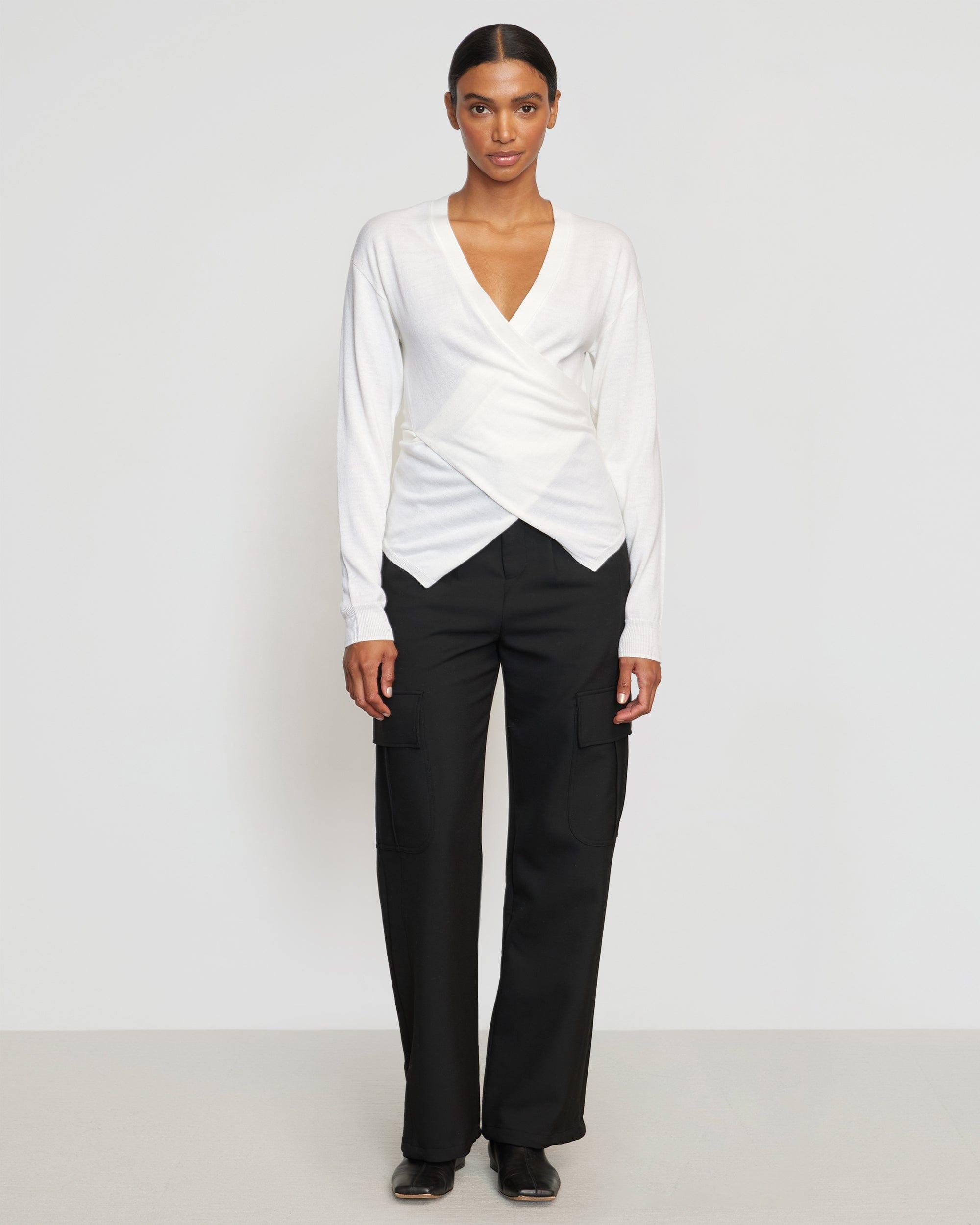 Tamar Wrap Knit Sweater Product Image