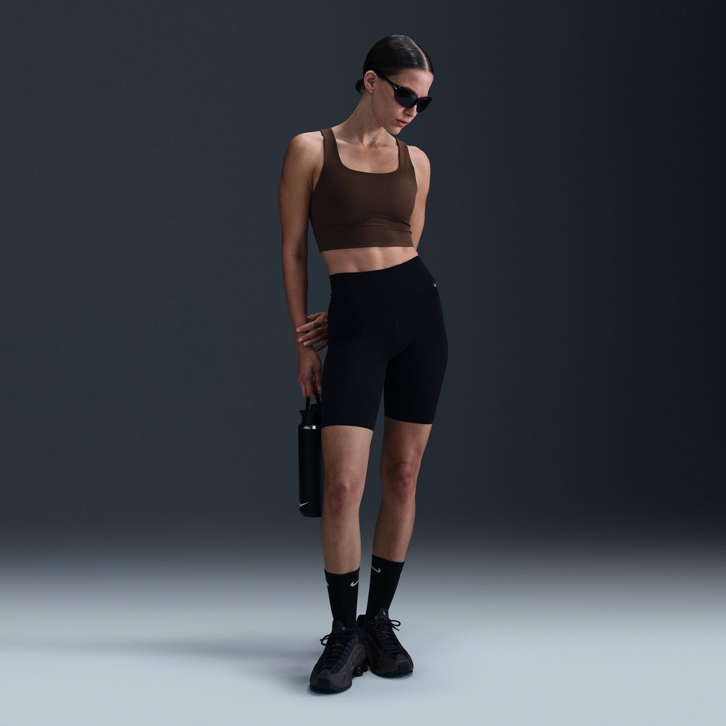 Nike Womens Zenvy Medium-Support Padded Longline Sports Bra | DO6619-441 Product Image