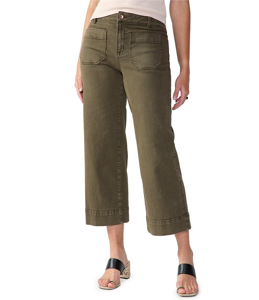 Sanctuary The Marine Comfort Stretch Cropped Wide Leg Jeans Product Image