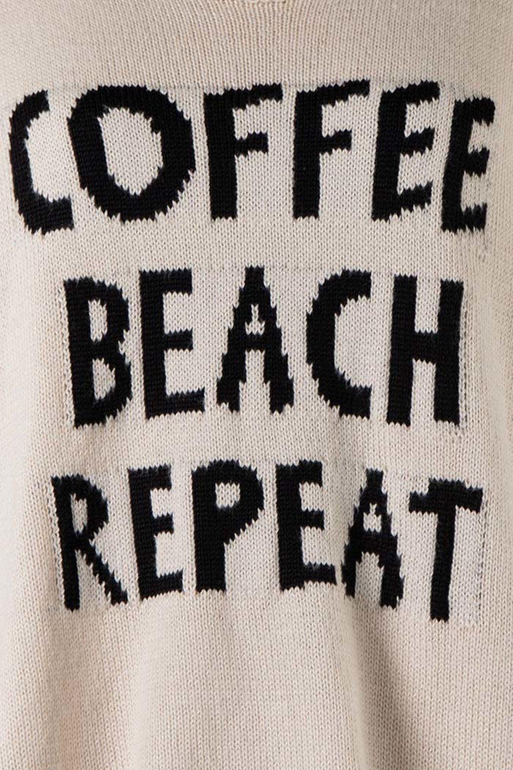 Coffee Beach Repeat Lightweight Knit Sweater Product Image