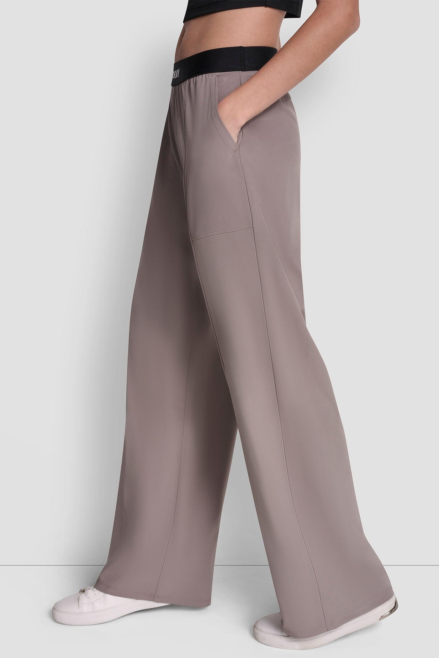 HIGH-RISE LOGO-WAIST WIDE-LEG PANT Product Image