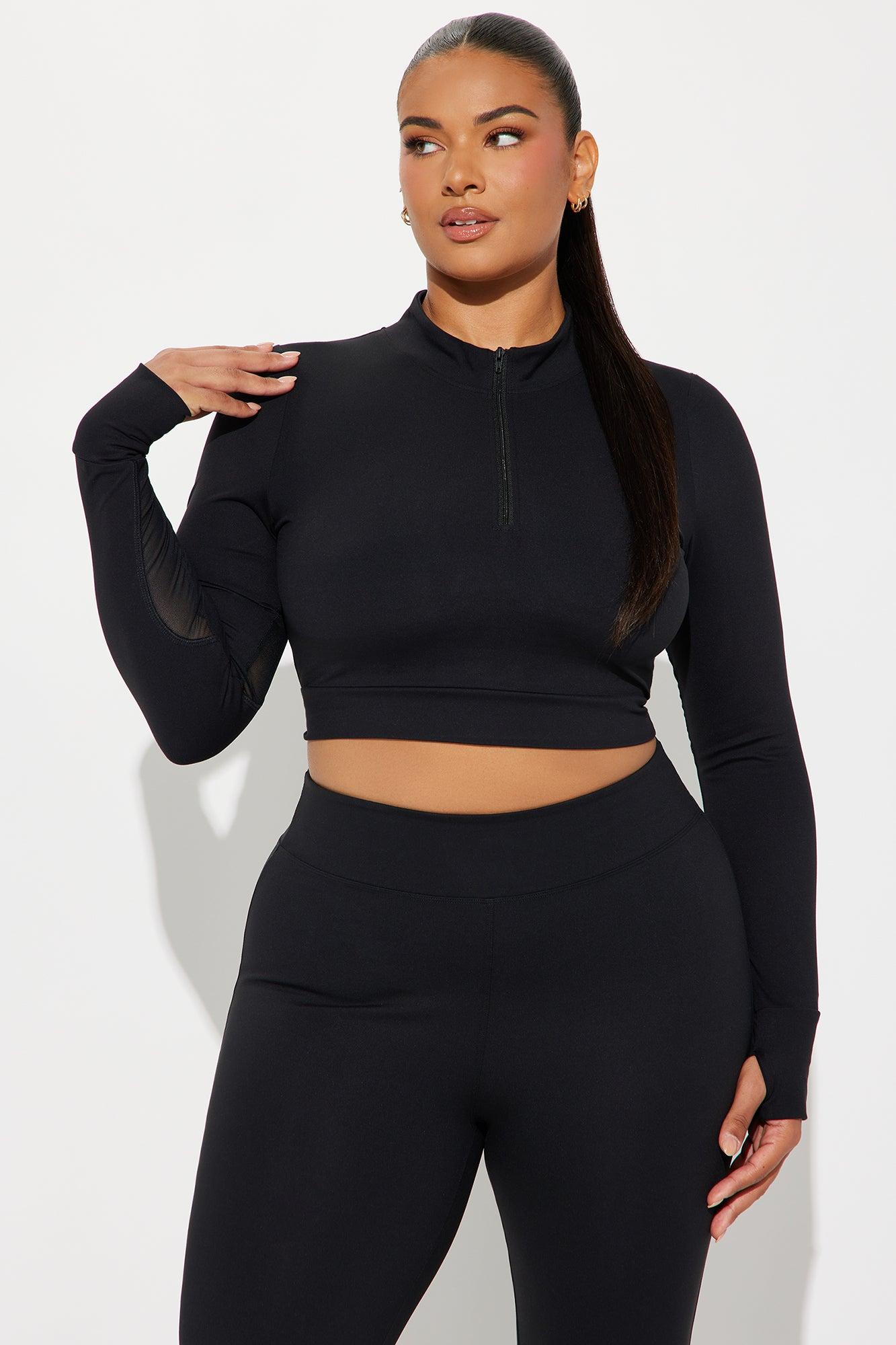 Jolie Super Soft Active Top - Black Product Image