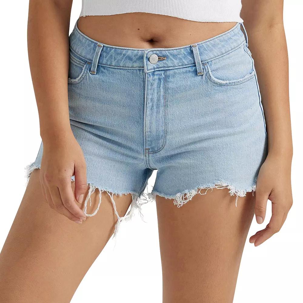 Women's Wrangler High-Rise Vintage Cutoff Jean Shorts, Size: 6 Regular, Coastal Product Image