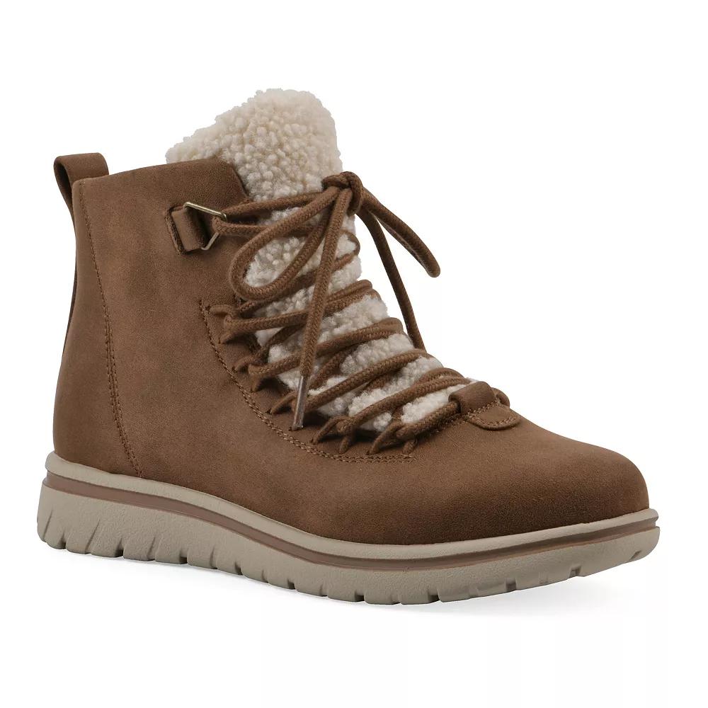 Cliffs by White Mountain Happiest Women's Booties, Size: 8.5 Wide, Lt Brown Fabric Product Image