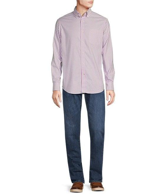 Cremieux Blue Label Stripe Oxford Long Sleeve Woven Shirt Product Image