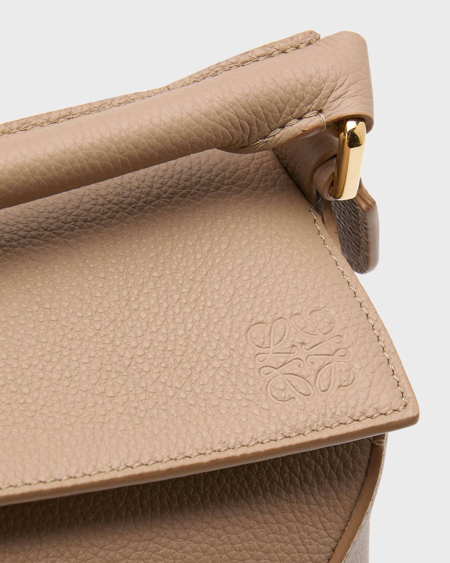 Puzzle Edge Small Top-Handle Bag in Soft Grained Leather Product Image