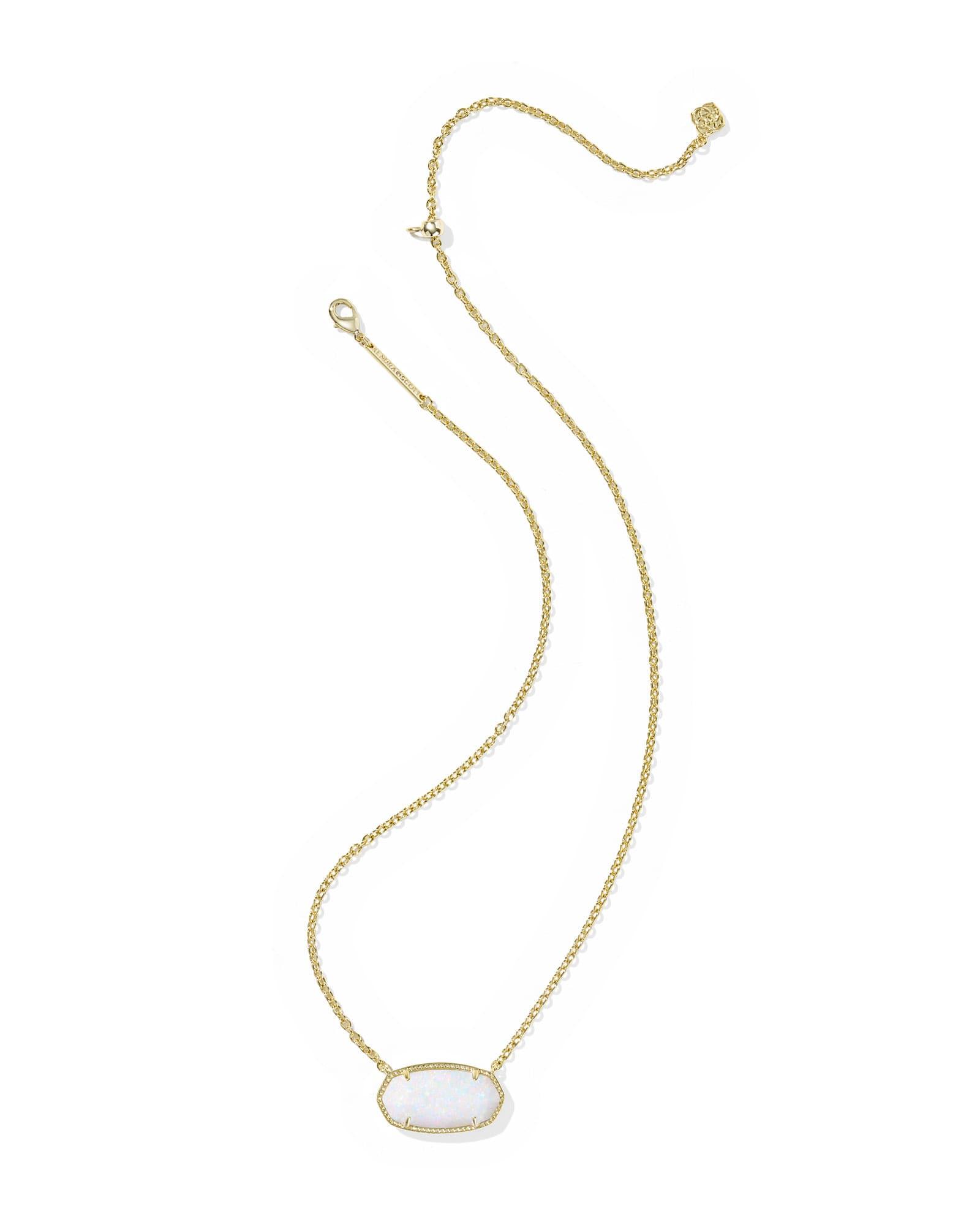 Elisa Gold Statement Short Pendant Necklace Product Image