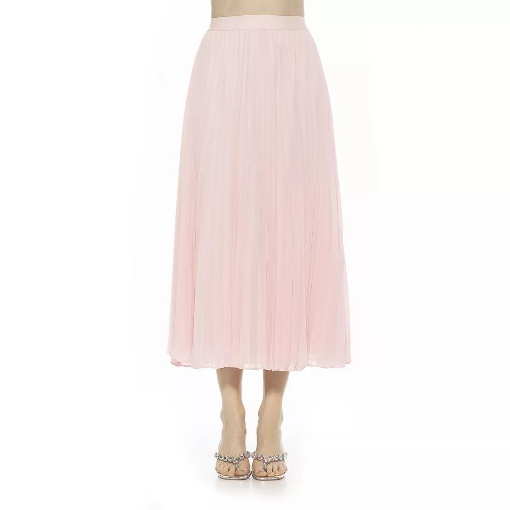 Women's ALEXIA ADMOR Kesia Pleated Midi Skirt,  Product Image