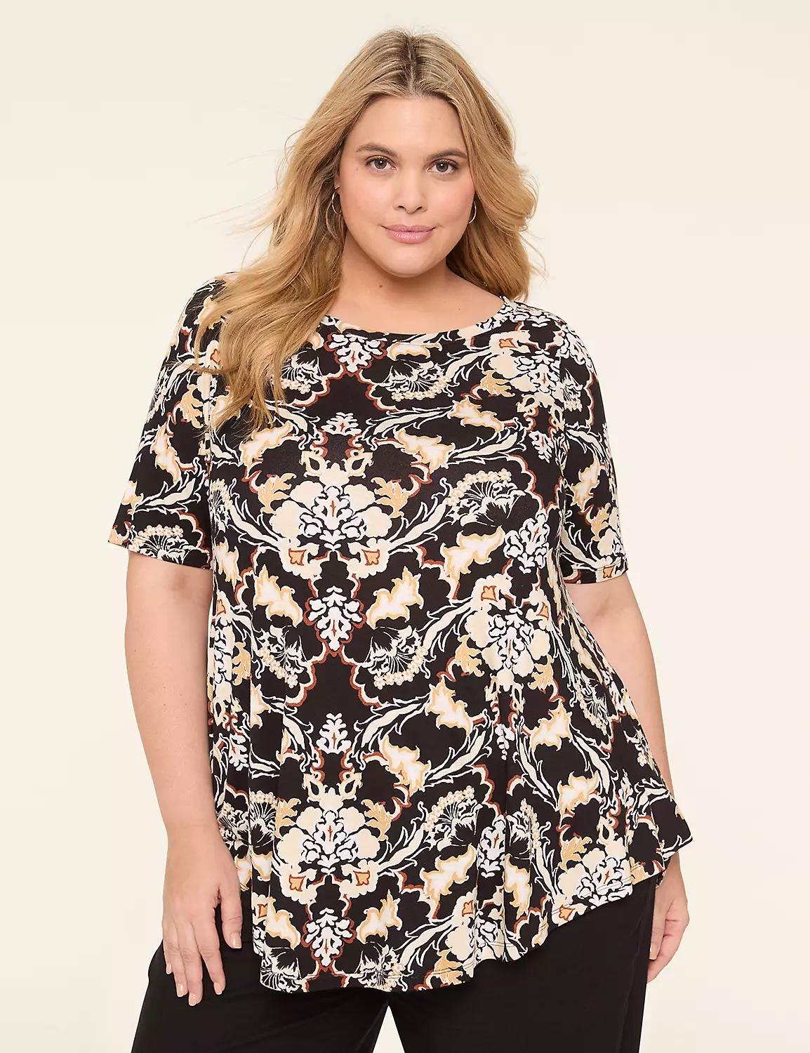 Max Swing Perfect Sleeve Boatneck Tee Product Image