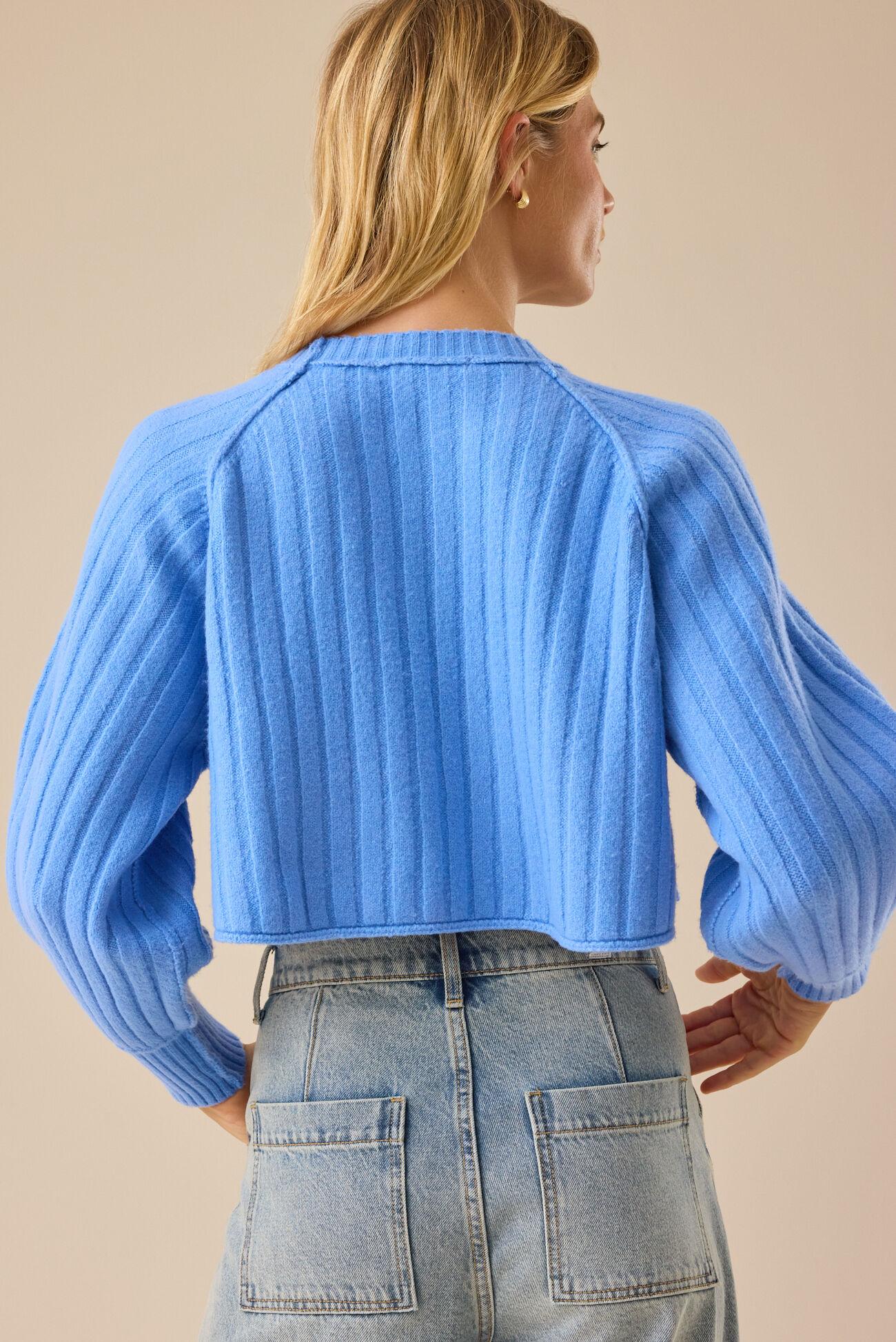 Claire Ribbed Crop Sweater Product Image