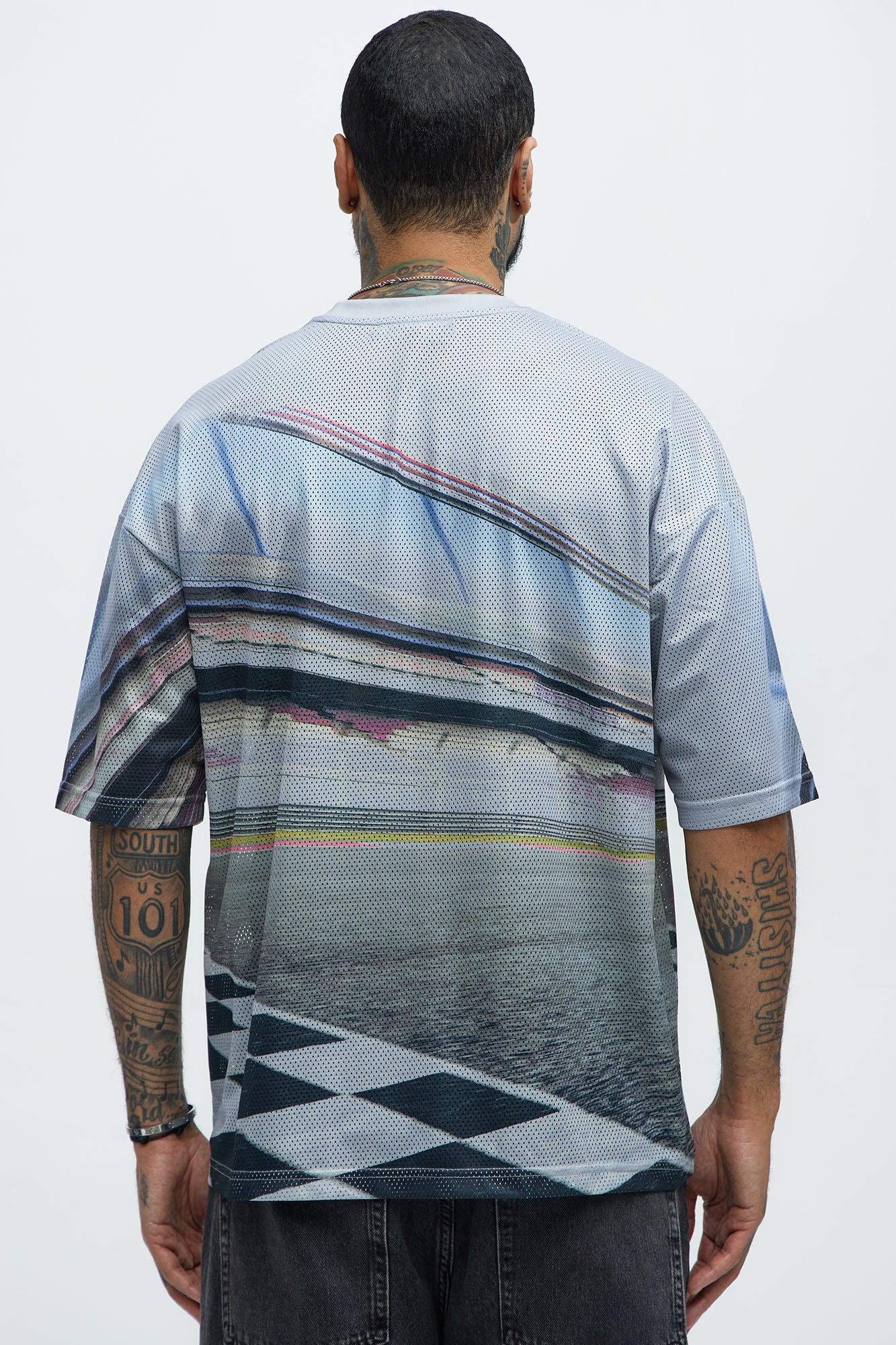 Victory Lap Mesh Tee - Stone/Combo Product Image