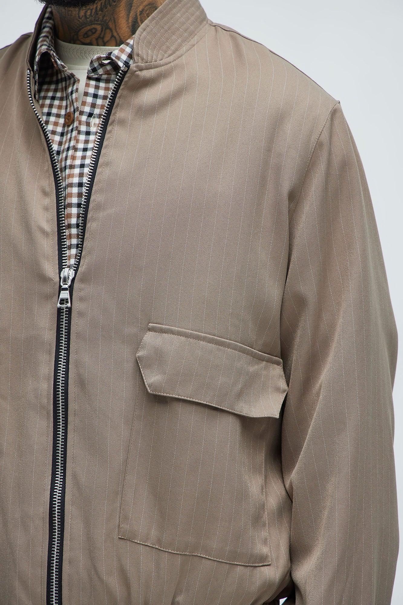 Tatum Casual Zip Jacket - Brown Product Image