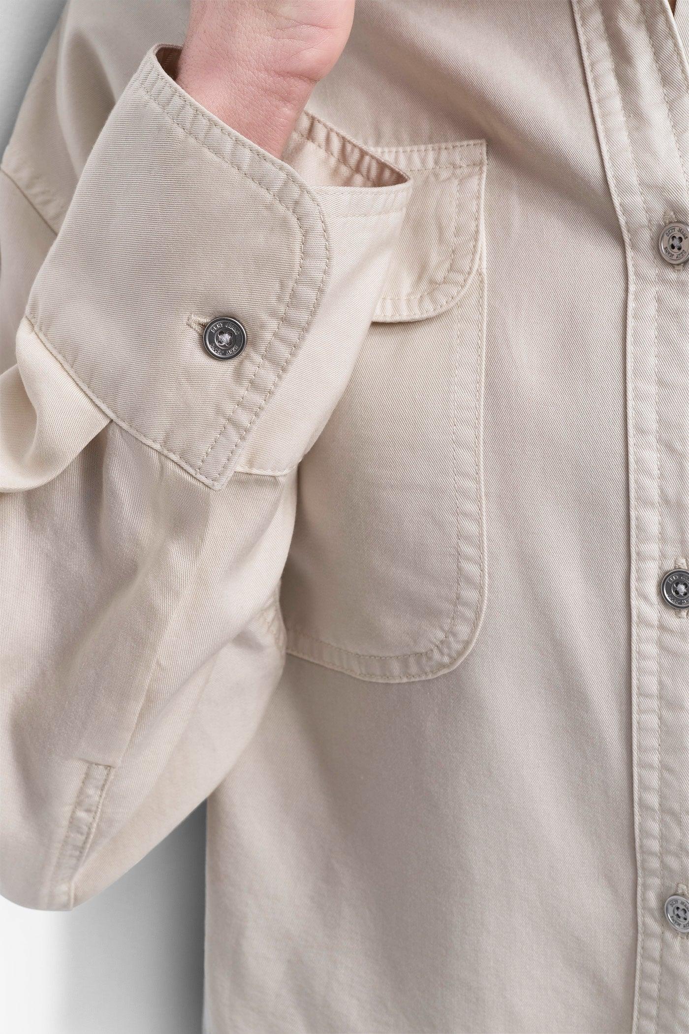 CROPPED BUTTON FRONT SHIRT Product Image