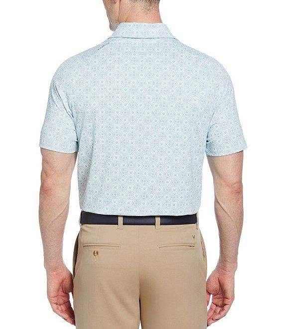 Callaway Foulard Print Performance Stretch Short Sleeve Polo Shirt Product Image