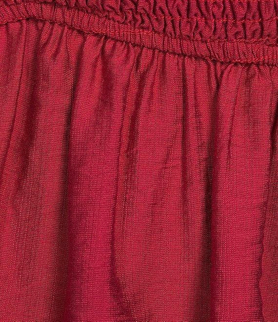 Honey & Sparkle Smocked V-Neck Ruffle Short Sleeve Top Product Image