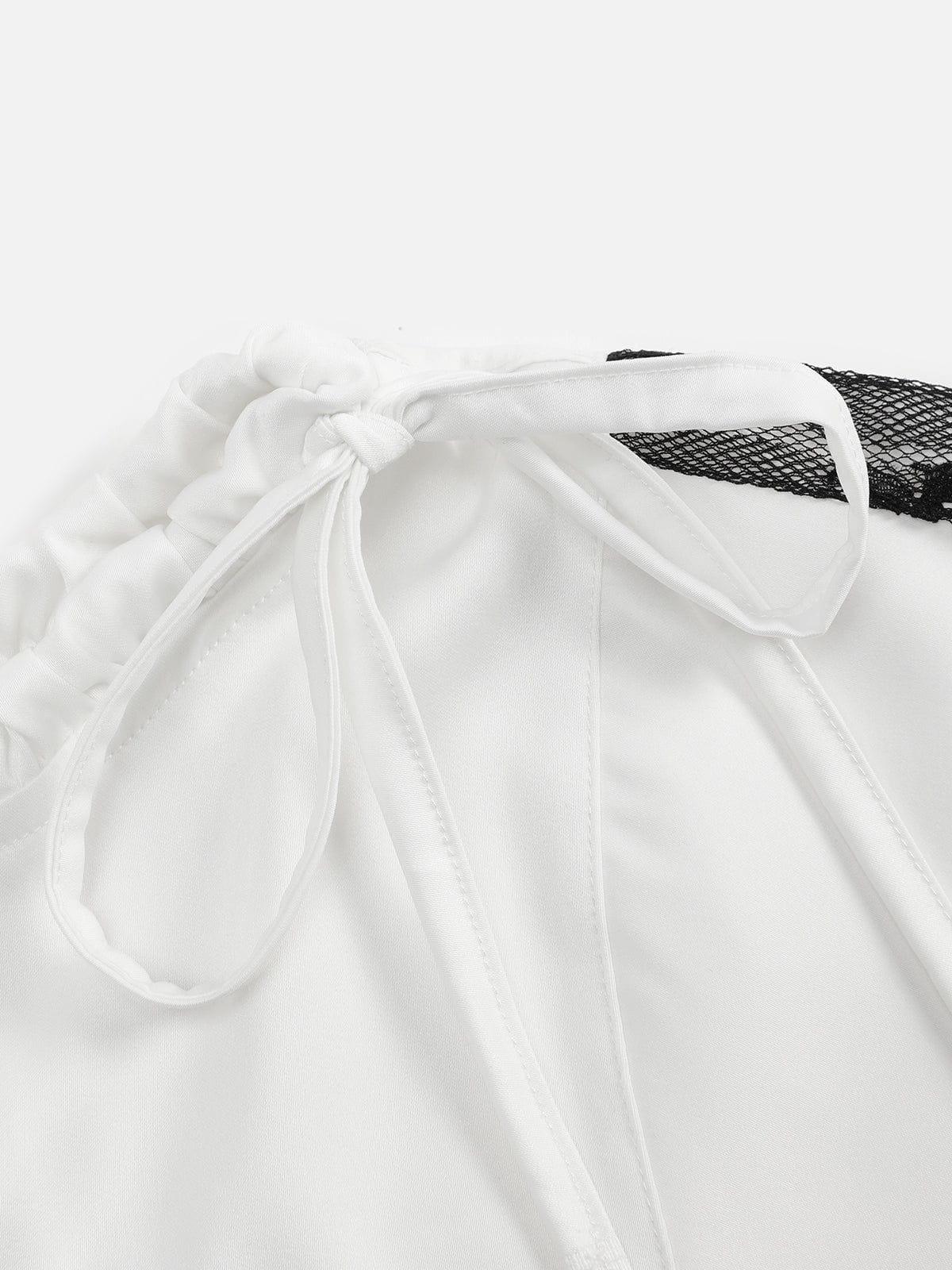 Aelfric Eden Lace Patchwork Off Shoulder Tee Female Product Image