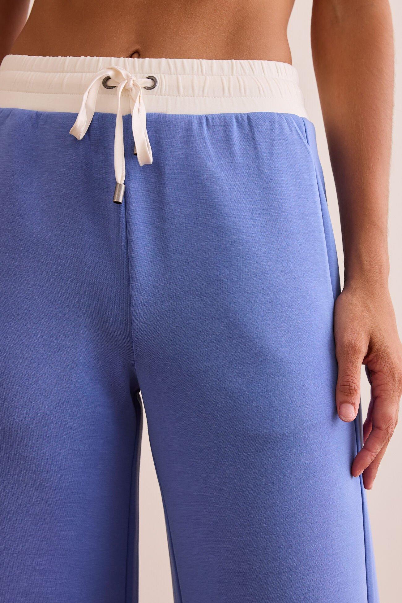 Supersoft Wide Leg Contrast Pants Product Image