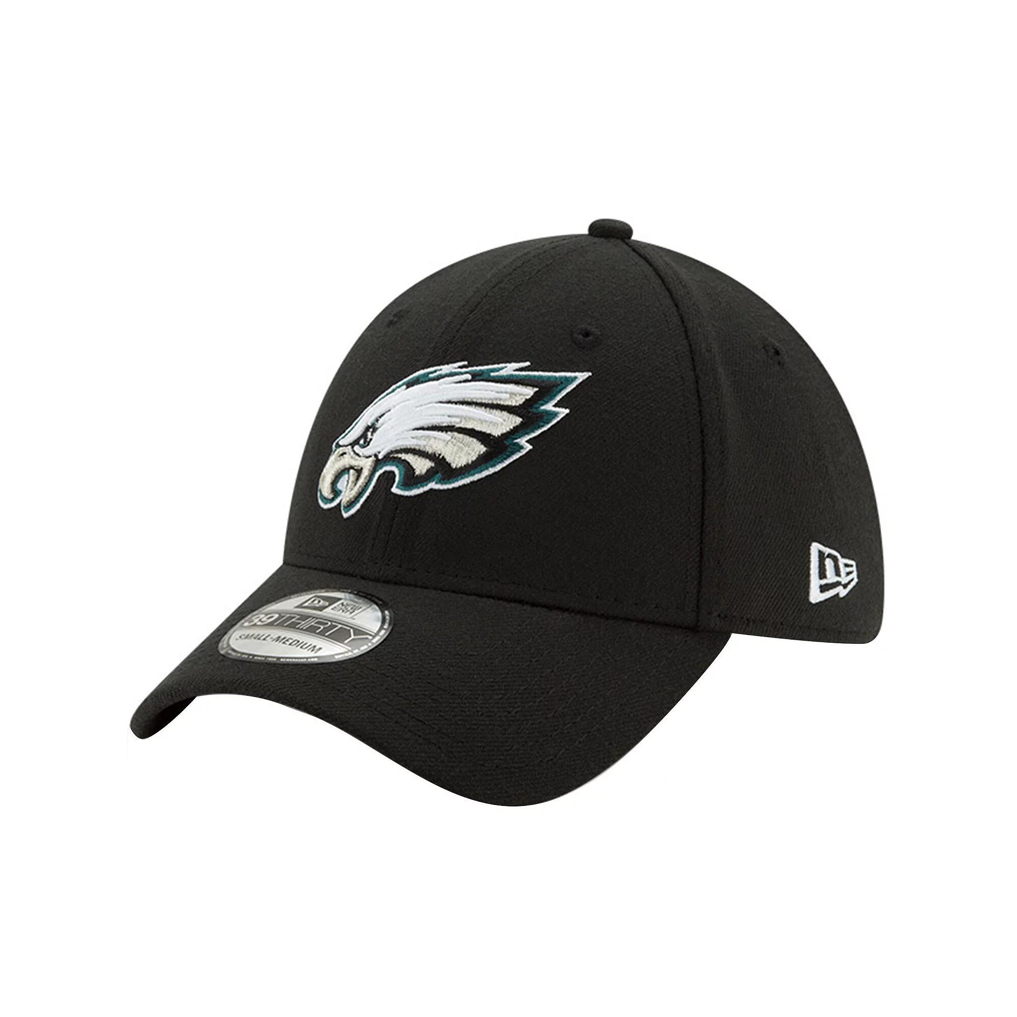 Men's New Era Black Philadelphia Eagles 39THIRTY Fitted Hat, Size: Large/XL Product Image