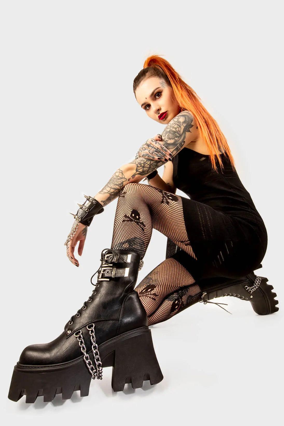 High On Love Chunky Platform Ankle Boots Product Image