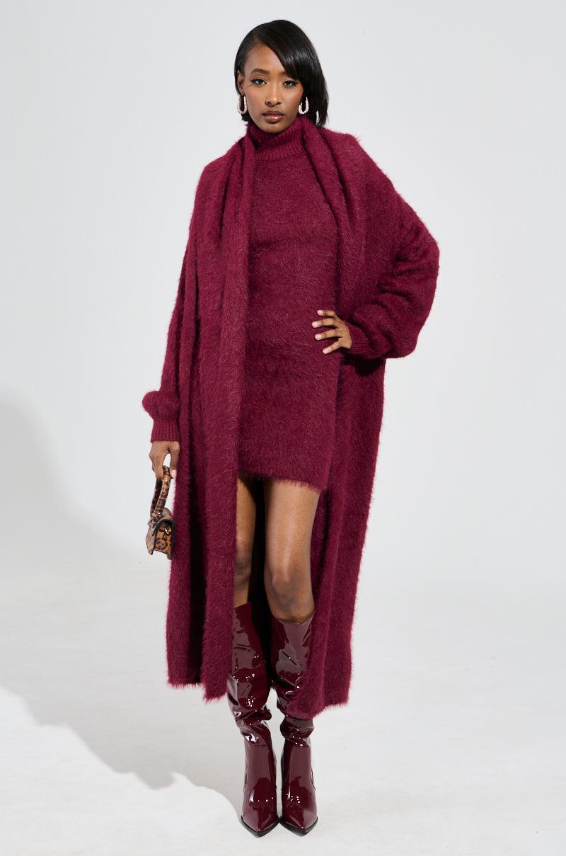 PINKY PROMISE SOFT KNIT MINI DRESS Product Image