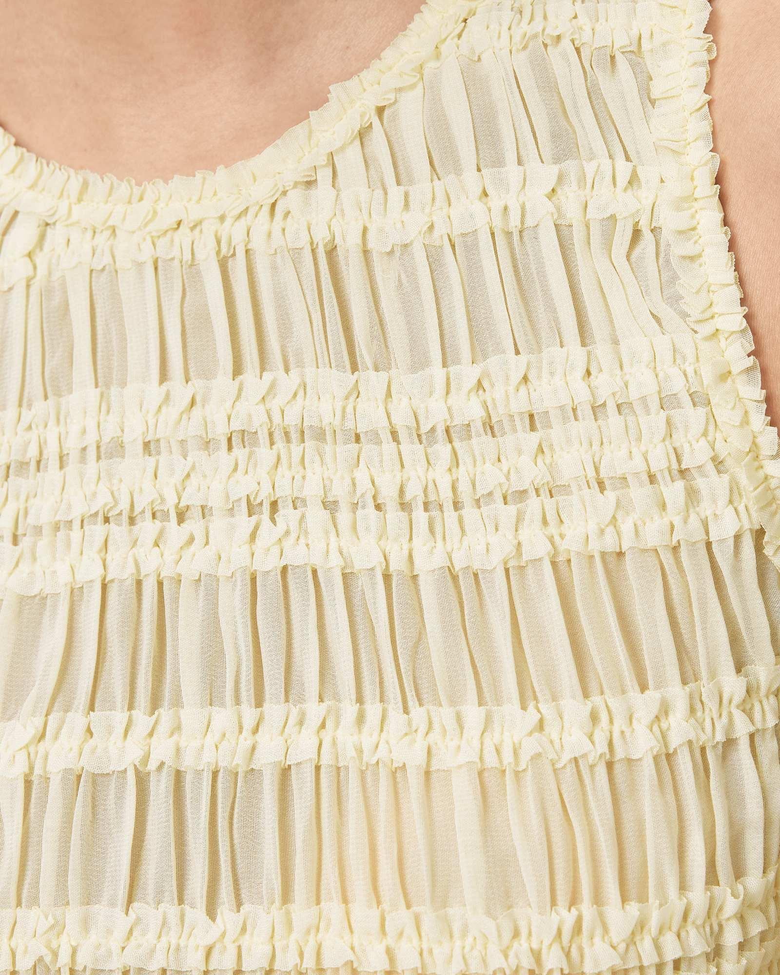 Marion Shirred Sleeveless Top Product Image