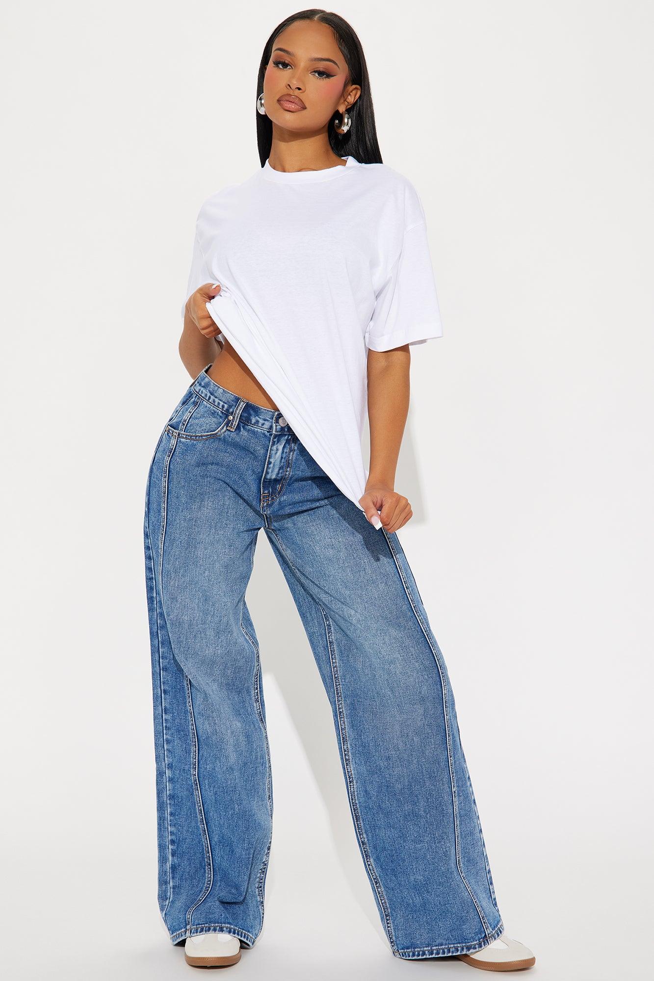 The Oversized Boyfriend Tee - White Product Image