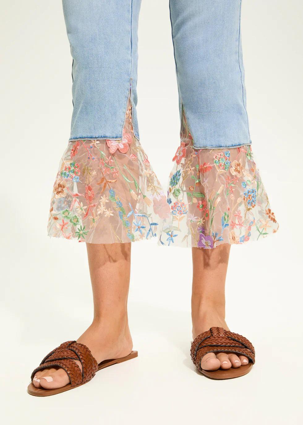 FDJ Floral Flare Crop Pant 6800779 Product Image
