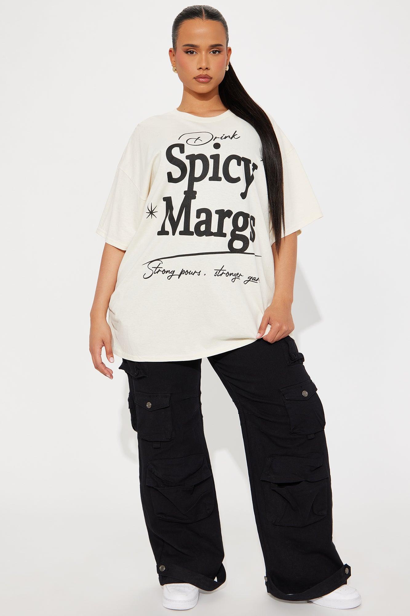 Spicy Margs Szn Oversized Tee - Natural Product Image