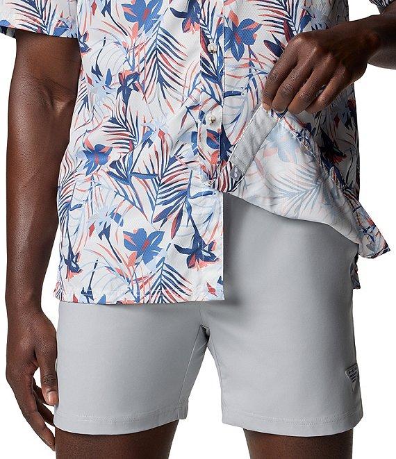 Columbia PFG Super Slack Tide Short-Sleeve Tropical Printed Woven Camp Shirt Product Image