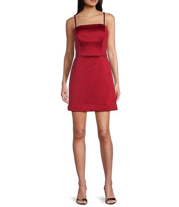 Guess Maelle Solid Mini Dress Product Image