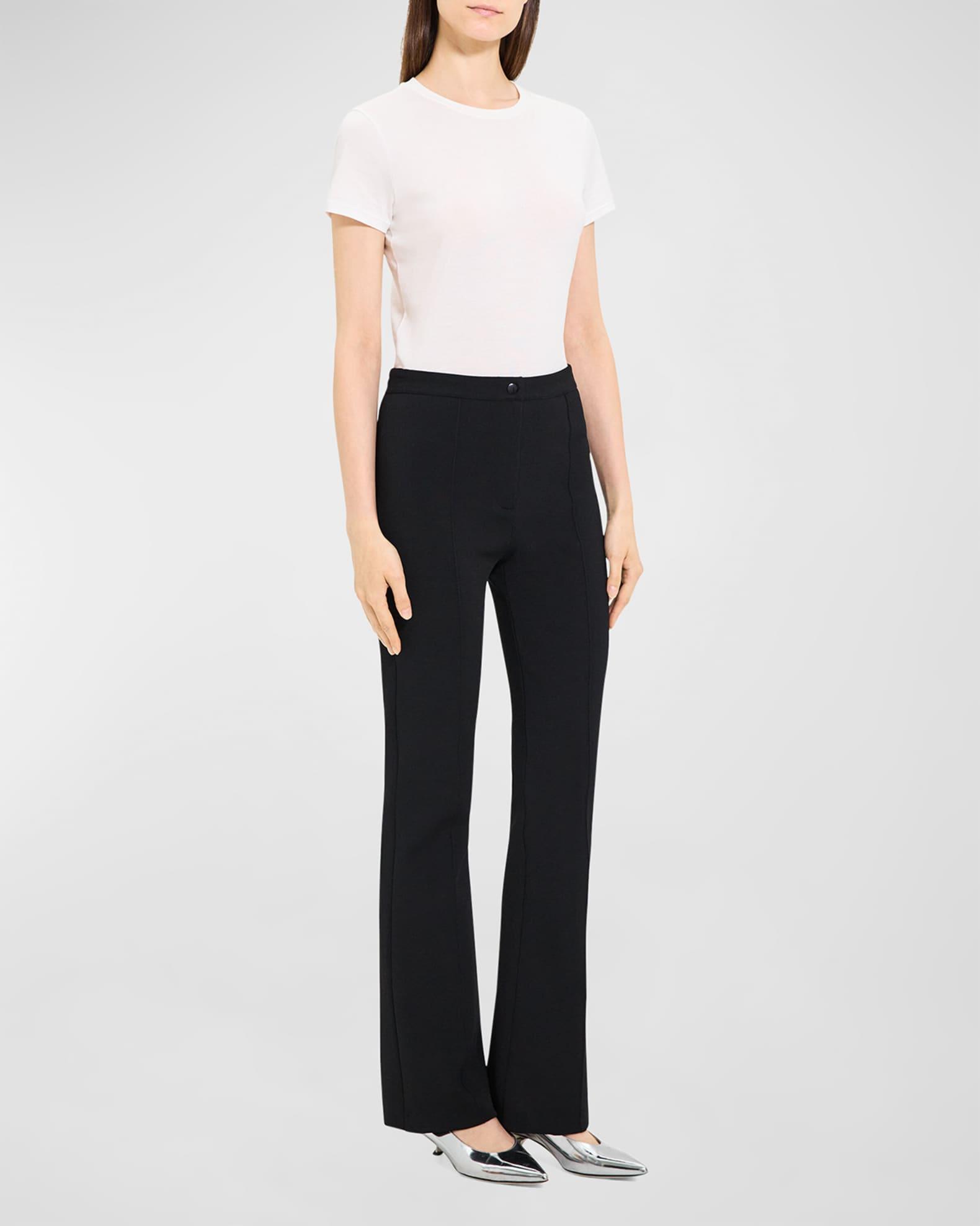 Compact Crepe Flare Pants Product Image