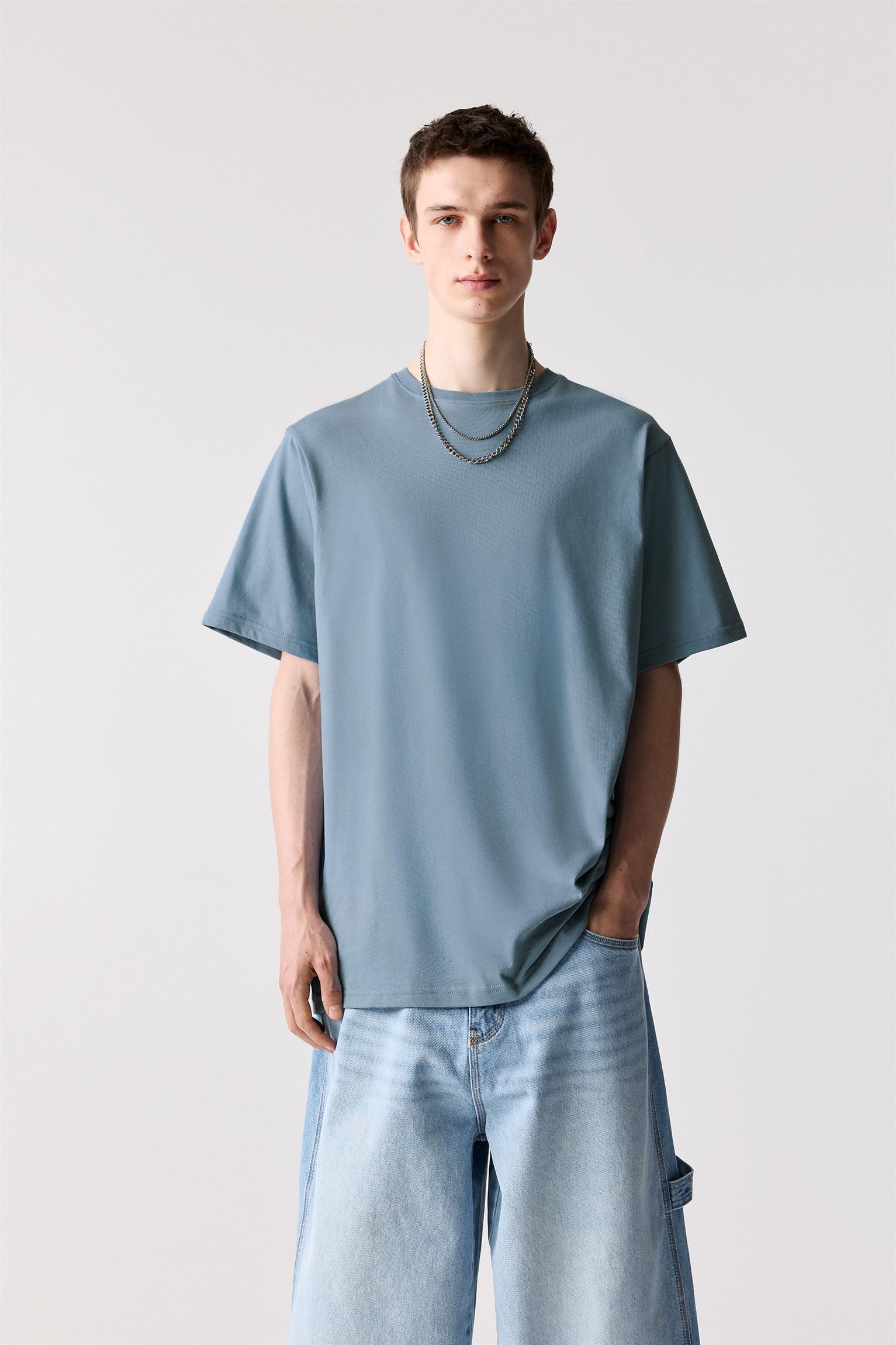 Basic short sleeve cotton T-shirt Product Image