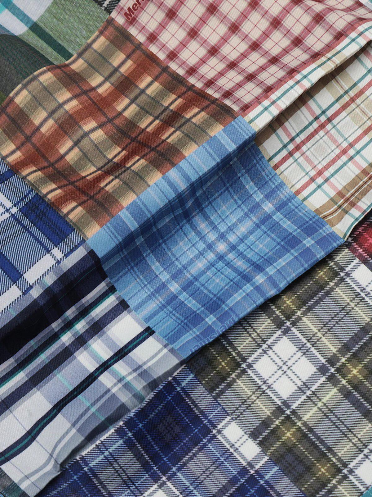 Aelfric Eden Multi Color Plaid Baggy Pants Product Image